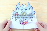 Làm thiệp nổi hình lâu đài đơn giản nhất phần 1