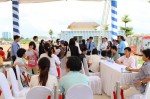 Áo ghế lung linh trong tiệc cưới Hồng Ngọc