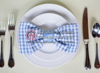 Gấp khăn ăn hình chiếc nơ đẹp, đơn giản