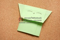 Gấp giấy origami hình Yoda