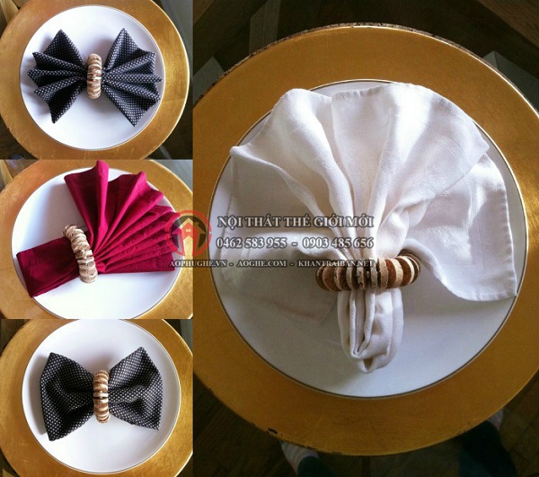 19 mẫu khăn Napkin nhà hàng sang trọng  đẹp nhất