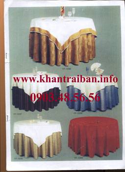 Khăn trải bàn tròn đẹp 