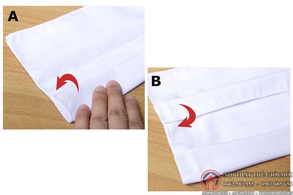 hướng dẫn gấp khăn ăn - áo ghế